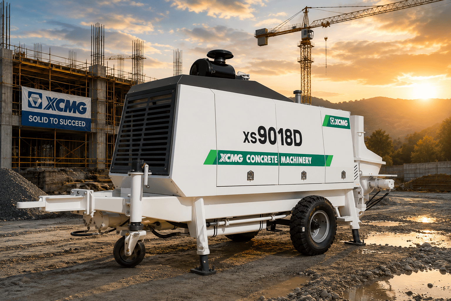 XCMG XS9018D – Stationary Concrete Pump