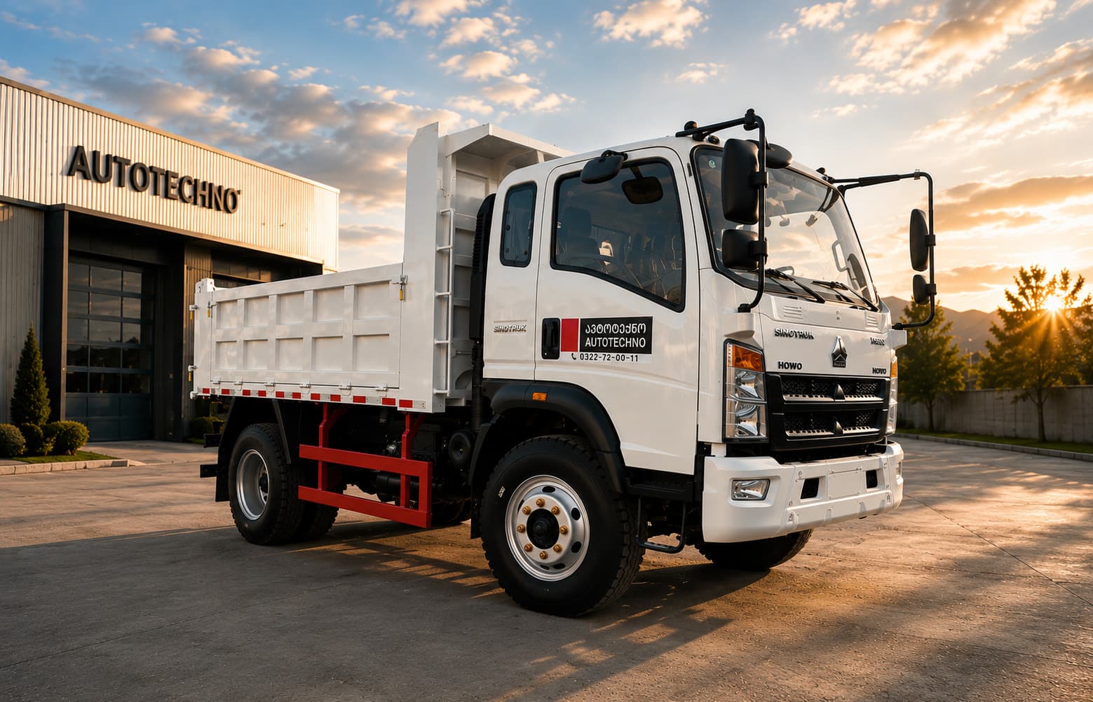 HOWO V 4X2 – Dump Truck 9.2m³ Three-Way Tipping