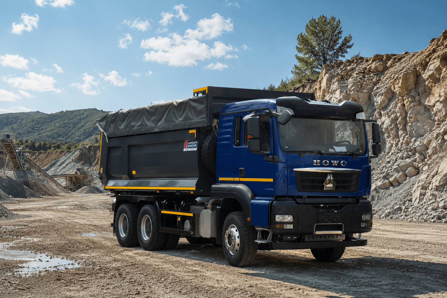 HOWO TX – Dump Truck 20m³ with Electric Cover