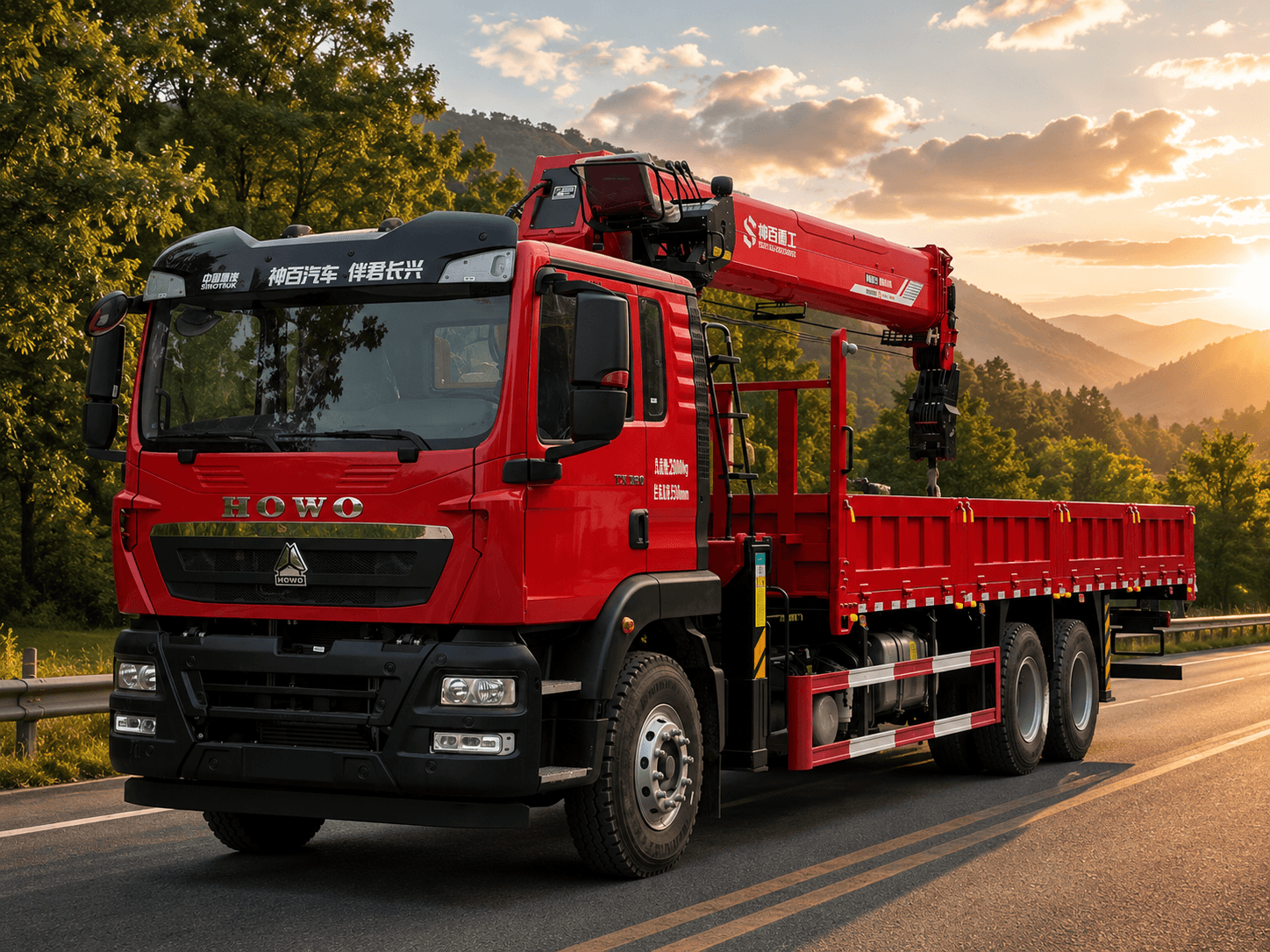 HOWO TX – Telescopic (Winch) Crane Manipulator 10t (6X6)
