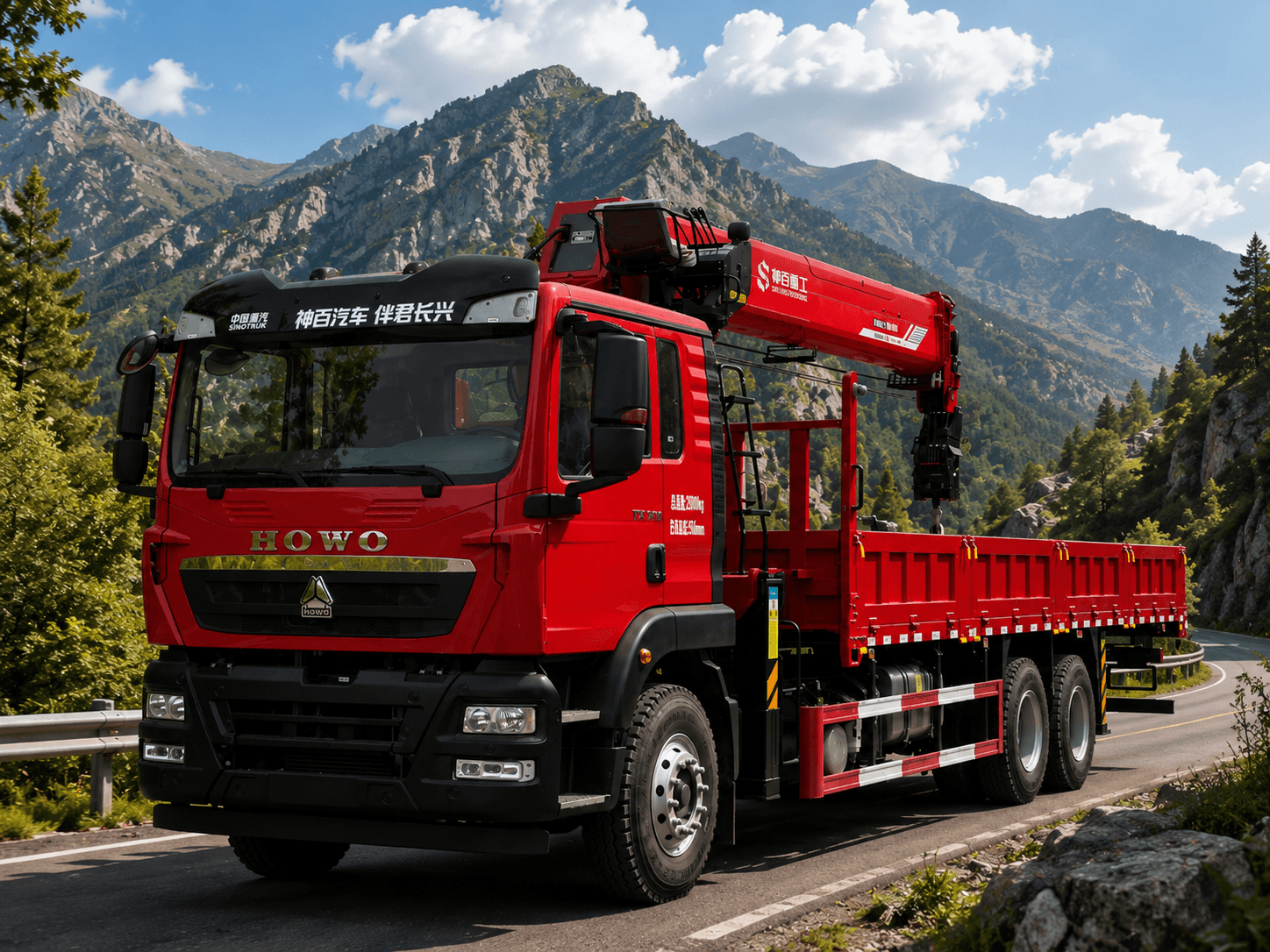 HOWO TX – Telescopic (Winch) Crane Manipulator 10t (6X4)