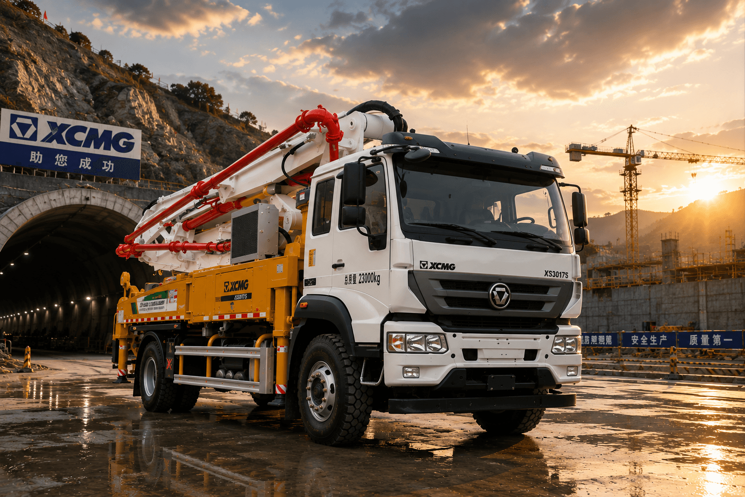XCMG XS3017S – ბეტონის გამაფრქვეველი